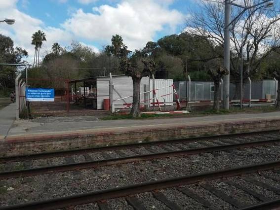 Vecinos denuncian que sigue paralizada la obra ferroviaria en la estación Pereyra