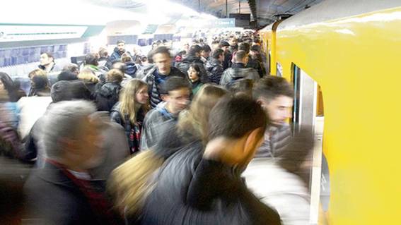 Los subtes A y C de la Ciudad de Buenos Aires están entre los más atiborrados del mundo.