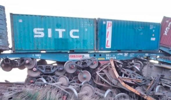 El tren transportaba piedras hacia Bahía Blanca.