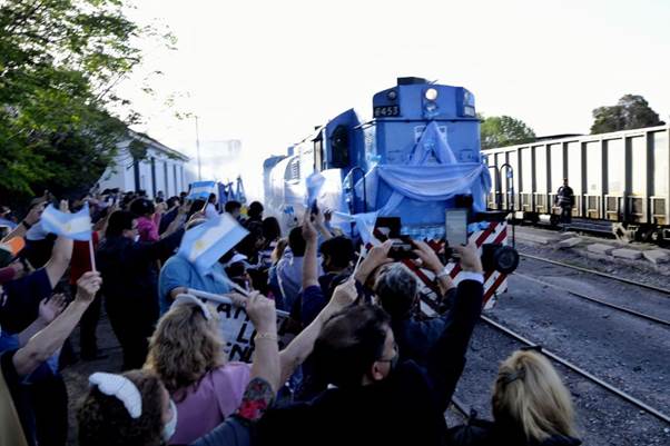 Tren Sanitario en Mendoza. Gentileza Frente de Todos